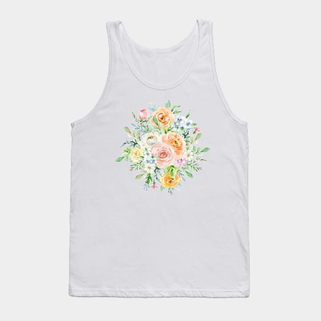 Pastel romantic garden Tank Top by CatyArte